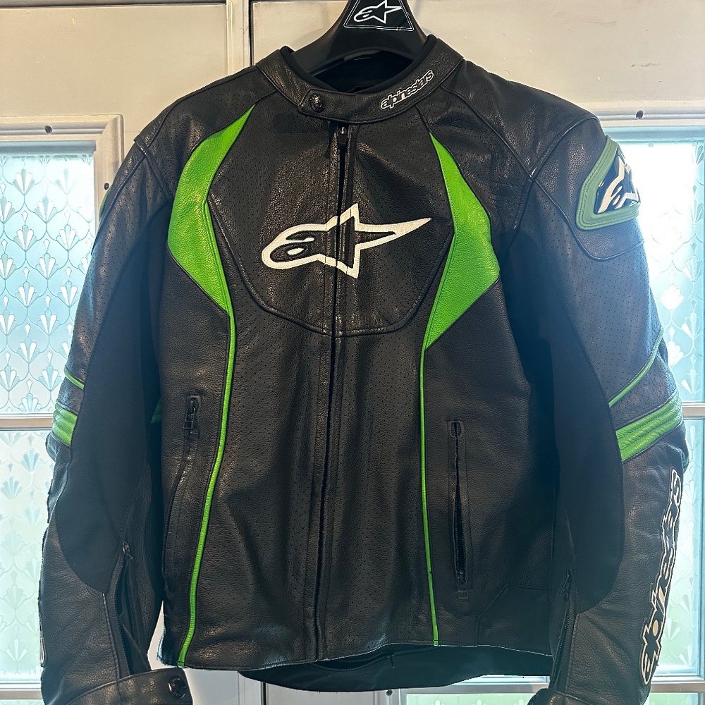 Alpinestars leather motorcycle jacket